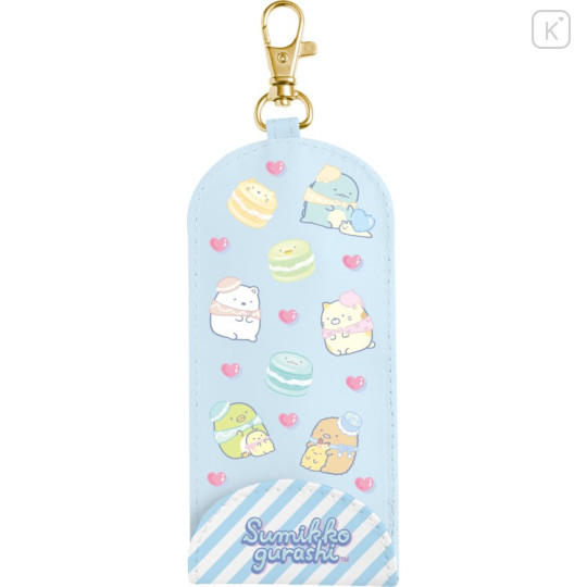 Japan San-X Pass Case & Key Case with Reel - Sumikko Gurashi : Happy School - 1