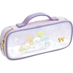 Japan San-X Pen Pouch - Sumikko Gurashi : Happy School Purple