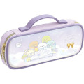 Japan San-X Pen Pouch - Sumikko Gurashi : Happy School Purple - 1