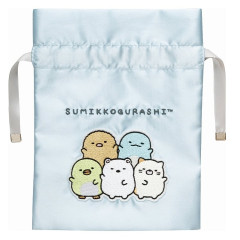 Japan San-X Satin Drawstring Bag - Sumikko Gurashi : Sumikko's Favorite