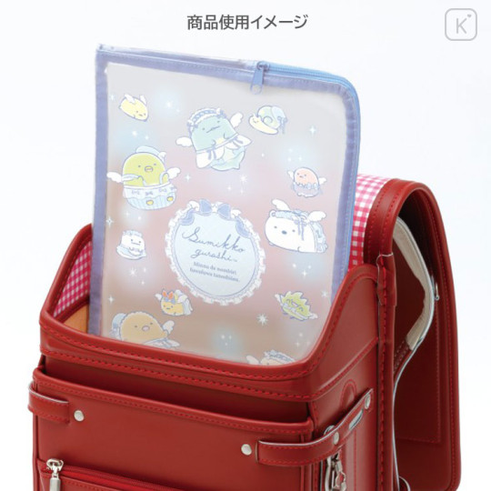 Japan San-X A4 Flat Pouch - Sumikko Gurashi : Go Go School - 3
