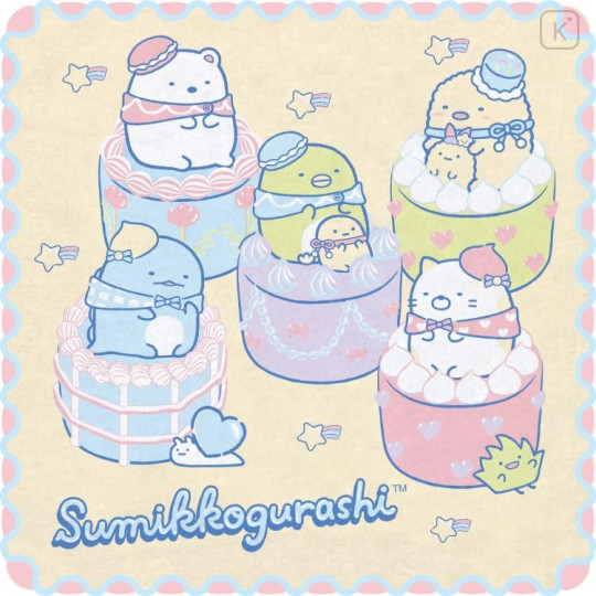 Japan San-X Mini Towel Set - Sumikko Gurashi : Happy School A - 4