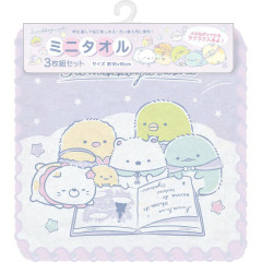 Japan San-X Mini Towel Set - Sumikko Gurashi : Happy School B