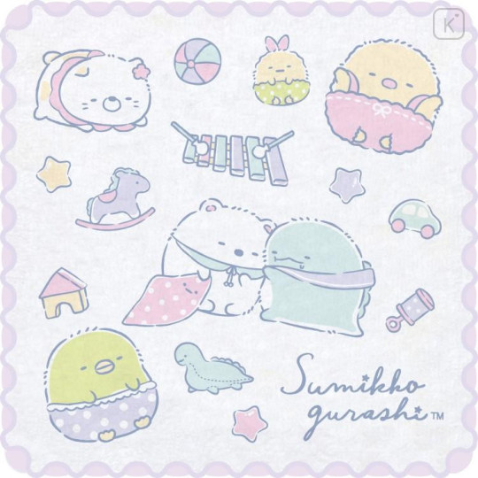 Japan San-X Mini Towel Set - Sumikko Gurashi : Happy School B - 4