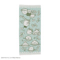 Japan San-X Jacquard Face Towel - Sumikko Gurashi : Playground Gingham Green - 1