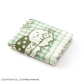 Japan San-X Jacquard Face Towel - Sumikko Gurashi : Playground Gingham Green - 3