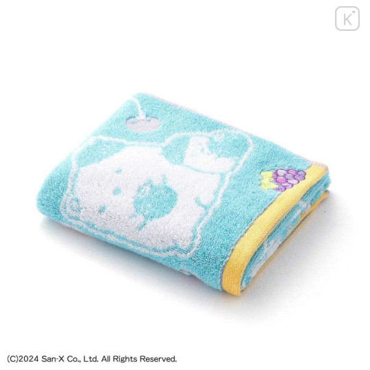 Japan San-X Jacquard Face Towel - Sumikko Gurashi : Fruit Vacation Blue - 2
