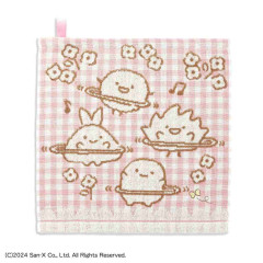 Japan San-X Loop Wash Towel - Sumikko Gurashi : Playground Gingham Pink