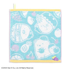 Japan San-X Loop Wash Towel - Sumikko Gurashi : Fruit Vacation Blue