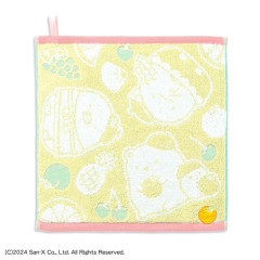 Japan San-X Loop Wash Towel - Sumikko Gurashi : Fruit Vacation Yellow