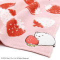 Japan San-X Gauze Towel Handkerchief - Sumikko Gurashi : Shirokuma Strawberry Pink - 2