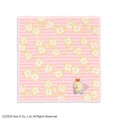Japan San-X Gauze Towel Handkerchief - Sumikko Gurashi : Ebifurai no Shippo Fried Shrimp Tail Flower Pink - 1