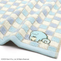 Japan San-X Gauze Towel Handkerchief - Sumikko Gurashi : Tokage & Nisetsumuri Grid - 2