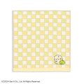 Japan San-X Gauze Towel Handkerchief - Sumikko Gurashi : Neko & Zassou Grid Orange - 1