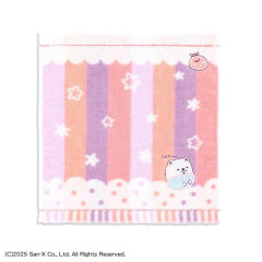 Japan San-X Mini Towel Handkerchief - Sumikko Gurashi : Shirokuma Baby Star & Furoshiki