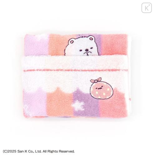 Japan San-X Mini Towel Handkerchief - Sumikko Gurashi : Shirokuma Baby Star & Furoshiki - 4
