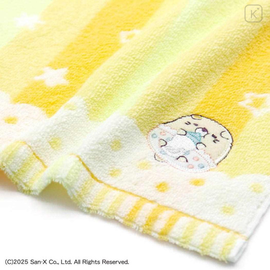 Japan San-X Mini Towel Handkerchief - Sumikko Gurashi : Neko Baby Star & Zassou - 2