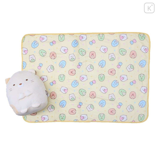 Japan San-X Cushion Blanket - Sumikko Gurashi : Neko Light Yellow - 1