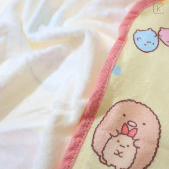 Japan San-X Cushion Blanket - Sumikko Gurashi : Shirokuma Light Yellow - 2