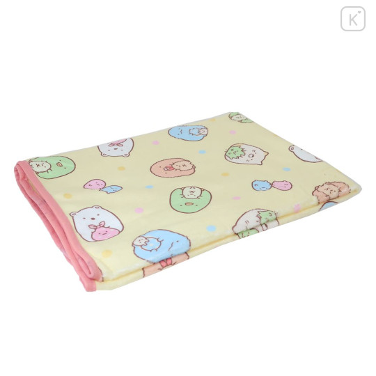 Japan San-X Cushion Blanket - Sumikko Gurashi : Shirokuma Light Yellow - 3