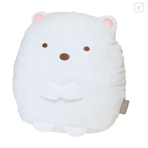 Japan San-X Cushion Blanket - Sumikko Gurashi : Shirokuma Light Yellow - 4