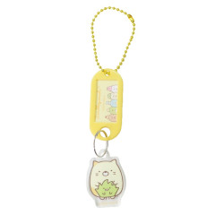 Japan San-X Acrylic Name Tag Keychain - Sumikko Gurashi : Neko & Zassou