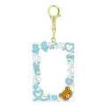 Japan San-X Acrylic Photo Card Holder Keychain - Rilakkuma : Enjoy Idol Blue - 1
