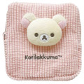 Japan San-X Mini Square Pouch - Korilakkuma : Mascot Pink - 1