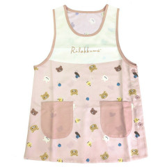 Japan San-X Apron - Rilakkuma : Light Pink Ivory
