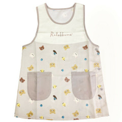 Japan San-X Apron - Rilakkuma : Light Grey Beige
