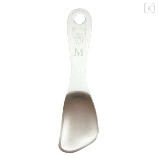 Japan San-X Ice Cream Spoon - Rilakkuma : Alphabet M Silver - 1