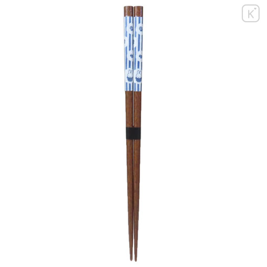 Japan Miffy Natural Wood Chopsticks 23cm - Miffy : Hasami Yaki Style - 1