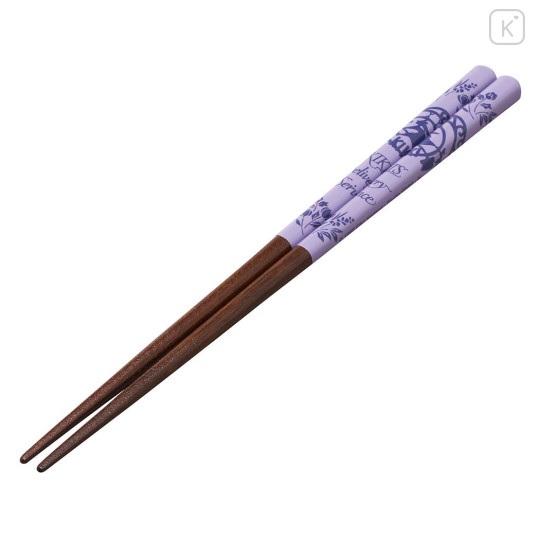 Japan Ghibli Natural Wood Chopsticks 21cm - Kiki's Delivery Service : Purple - 1