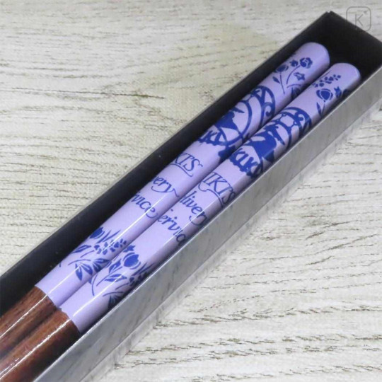 Japan Ghibli Natural Wood Chopsticks 21cm - Kiki's Delivery Service : Purple - 3