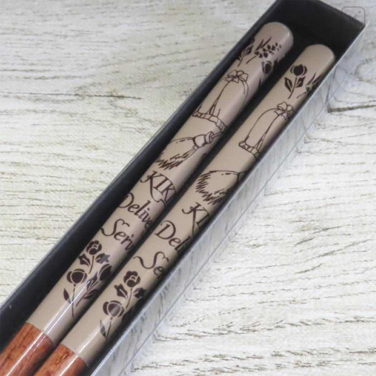 Japan Ghibli Natural Wood Chopsticks 21cm - Kiki's Delivery Service : Light Brown - 3