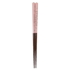 Japan Sanrio Natural Wood Chopsticks 21cm - Hello Kitty & Hello Mimmy : Pink