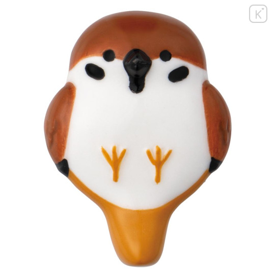 Japan Decole Porcelain Chopstick Rest - Bird Sparrow - 1
