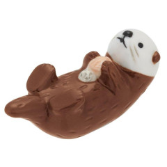 Japan Decole Porcelain Chopstick Rest - Sea Otter Seal