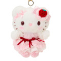 Japan Sanrio Original Mascot Bag Charm - Hello Kitty : Strawberry Whipped Cake - 2