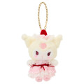 Japan Sanrio Original Mascot Bag Charm - Kuromi : Strawberry Whipped Cake - 1