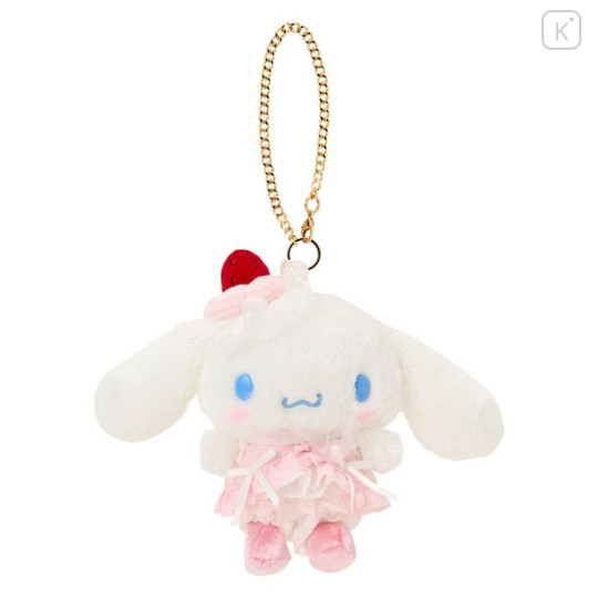 Japan Sanrio Original Mascot Bag Charm - Cinnamoroll : Strawberry Whipped Cake - 1