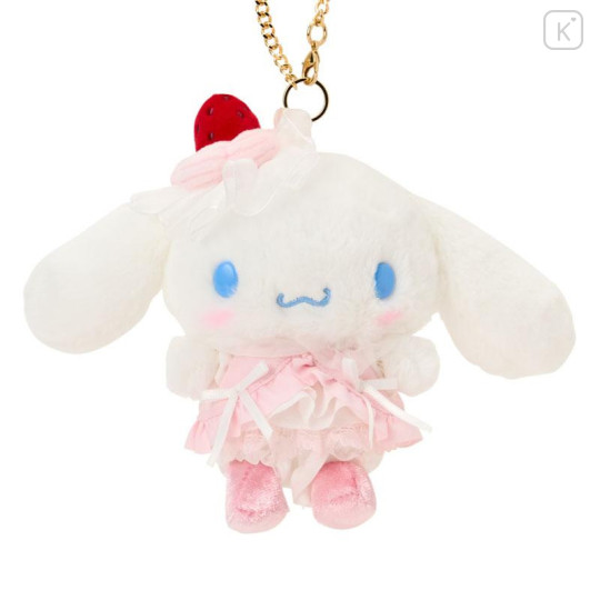 Japan Sanrio Original Mascot Bag Charm - Cinnamoroll : Strawberry Whipped Cake - 2