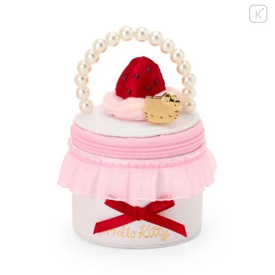 Japan Sanrio Original Plush Toy & Accessory Case Set - Hello Kitty : Strawberry Whipped Cake - 5