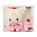 Japan Sanrio Original Plush Toy & Accessory Case Set - Kuromi : Strawberry Whipped Cake - 1