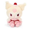 Japan Sanrio Original Plush Toy & Accessory Case Set - Kuromi : Strawberry Whipped Cake - 3