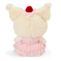 Japan Sanrio Original Plush Toy & Accessory Case Set - Kuromi : Strawberry Whipped Cake - 4