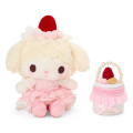 Japan Sanrio Original Plush Toy & Accessory Case Set - My Melody : Strawberry Whipped Cake - 2