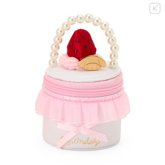 Japan Sanrio Original Plush Toy & Accessory Case Set - My Melody : Strawberry Whipped Cake - 5