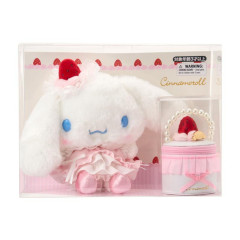 Japan Sanrio Original Plush Toy & Accessory Case Set - Cinnamoroll : Strawberry Whipped Cake