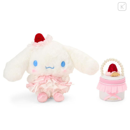 Japan Sanrio Original Plush Toy & Accessory Case Set - Cinnamoroll : Strawberry Whipped Cake - 2